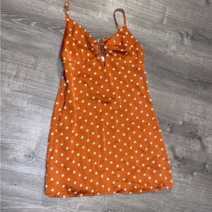 Orange Polka Dot Dress